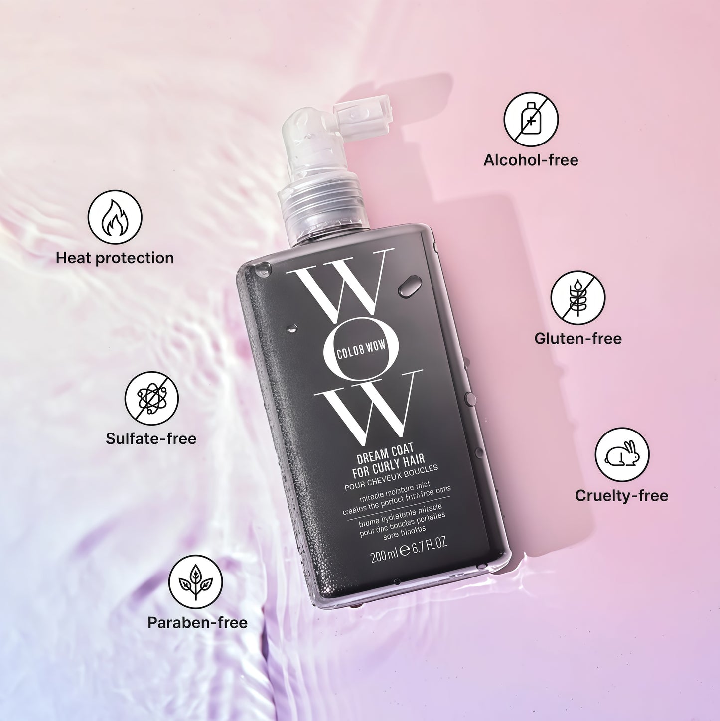 Lightweight Curl & Frizz Styling Spray Product Overview