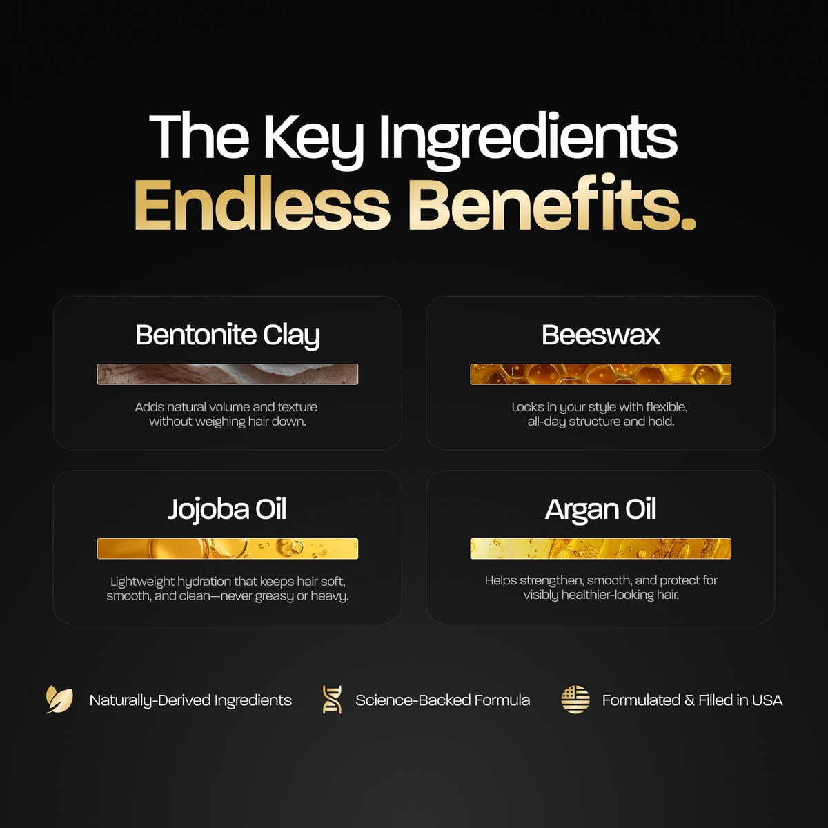 QualityHair Care with Medium Hold,Natural Shine & Fragrance,Easy to Apply & Great for AllHair Types, Hydrating andNourishing Pomade