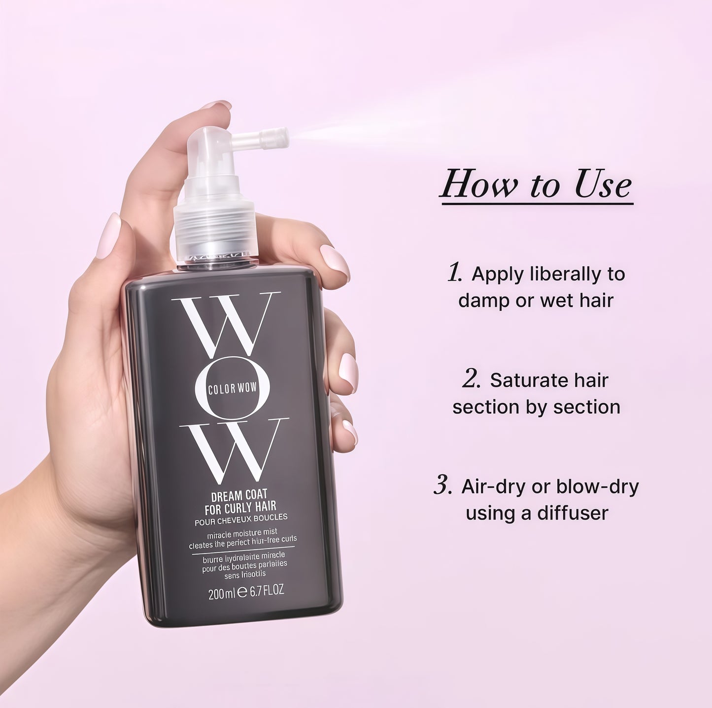 Lightweight Curl & Frizz Styling Spray Product Overview